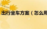 出行坐车方案（怎么用坐车网查看坐车方案）