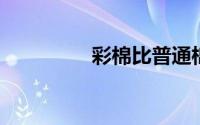 彩棉比普通棉保暖一点吗