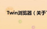 Twin浏览器（关于Twin浏览器的简介）