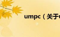umpc（关于umpc的简介）