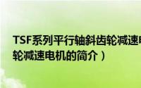 TSF系列平行轴斜齿轮减速电机（关于TSF系列平行轴斜齿轮减速电机的简介）