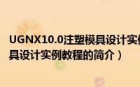UGNX10.0注塑模具设计实例教程（关于UGNX10.0注塑模具设计实例教程的简介）