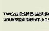 TWI企业现场管理技能训练教程中小企业（关于TWI企业现场管理技能训练教程中小企业的简介）