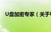 U盘加密专家（关于U盘加密专家的简介）