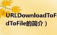 URLDownloadToFile（关于URLDownloadToFile的简介）
