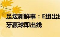 足坛新鲜事：E组出线形势瑞典提前晋级西班牙赢球即出线