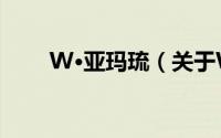 W·亚玛琉（关于W·亚玛琉的简介）