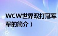 WCW世界双打冠军（关于WCW世界双打冠军的简介）