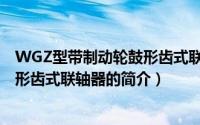 WGZ型带制动轮鼓形齿式联轴器（关于WGZ型带制动轮鼓形齿式联轴器的简介）