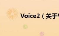 Voice2（关于Voice2的简介）