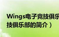 Wings电子竞技俱乐部（关于Wings电子竞技俱乐部的简介）