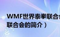 WMF世界泰拳联合会（关于WMF世界泰拳联合会的简介）