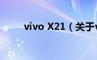 vivo X21（关于vivo X21的简介）