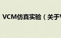 VCM仿真实验（关于VCM仿真实验的简介）