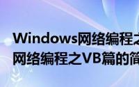 Windows网络编程之VB篇（关于Windows网络编程之VB篇的简介）