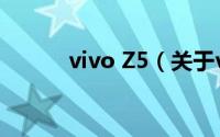 vivo Z5（关于vivo Z5的简介）