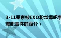 3·11吴京被EXO粉丝爆吧事件（关于3·11吴京被EXO粉丝爆吧事件的简介）
