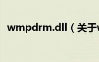 wmpdrm.dll（关于wmpdrm.dll的简介）