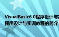 VisualBasic6.0程序设计与实训教程（关于VisualBasic6.0程序设计与实训教程的简介）