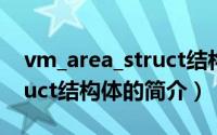 vm_area_struct结构体（关于vm_area_struct结构体的简介）