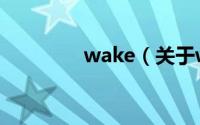 wake（关于wake的简介）