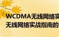 WCDMA无线网络实战指南（关于WCDMA无线网络实战指南的简介）