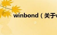 winbond（关于winbond的简介）