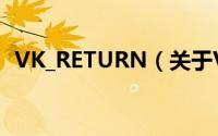 VK_RETURN（关于VK_RETURN的简介）