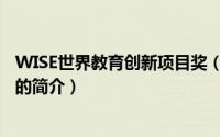 WISE世界教育创新项目奖（关于WISE世界教育创新项目奖的简介）
