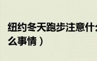 纽约冬天跑步注意什么（纽约冬天跑步注意什么事情）