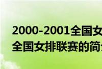 2000-2001全国女排联赛（关于2000-2001全国女排联赛的简介）