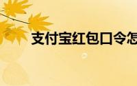支付宝红包口令怎么用（在哪输入）