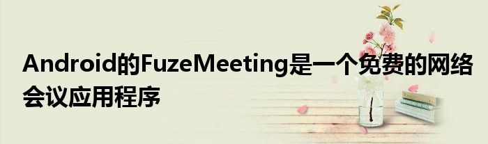 Android的FuzeMeeting是一个免费的网络会议应用程序