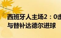 西班牙人主场2：0击败萨拉戈萨奥斯卡希尔与替补达德尔进球