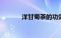 洋甘菊茶的功效与作用及禁忌