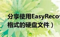分享使用EasyRecovery（Pro恢复变RAW格式的硬盘文件）