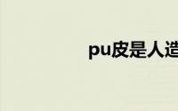 pu皮是人造革还是真皮
