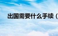 出国需要什么手续（出国需要哪些手续）