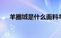 羊圈绒是什么面料羊圈绒的材质是什么