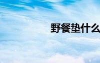 野餐垫什么材质防潮好
