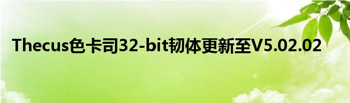 Thecus色卡司32