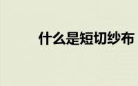 什么是短切纱布（什么是短切纱）