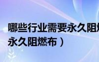哪些行业需要永久阻燃布施工（哪些行业需要永久阻燃布）
