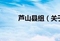 芦山县组（关于芦山县组的简介）