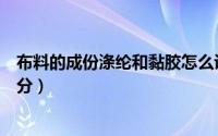 布料的成份涤纶和黏胶怎么说（什么是涤粘里布涤粘里布成分）