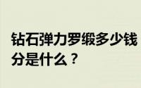 钻石弹力罗缎多少钱？钻石弹力罗缎面料的成分是什么？