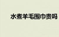 水煮羊毛围巾贵吗（水煮羊毛怎么洗）