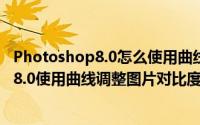 Photoshop8.0怎么使用曲线调整图片对比度（Photoshop8.0使用曲线调整图片对比度的方法）