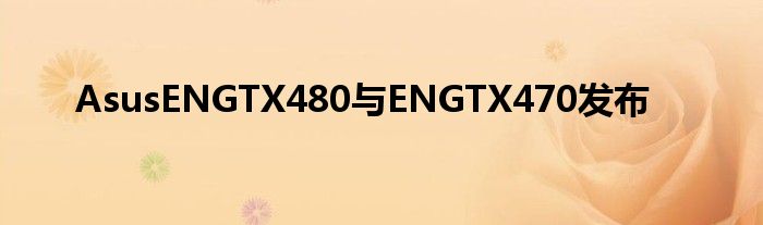 AsusENGTX480与ENGTX470发布
