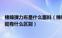 棉锦弹力布是什么面料（棉锦弹力面料与粘棉弹力面料的性能有什么区别）